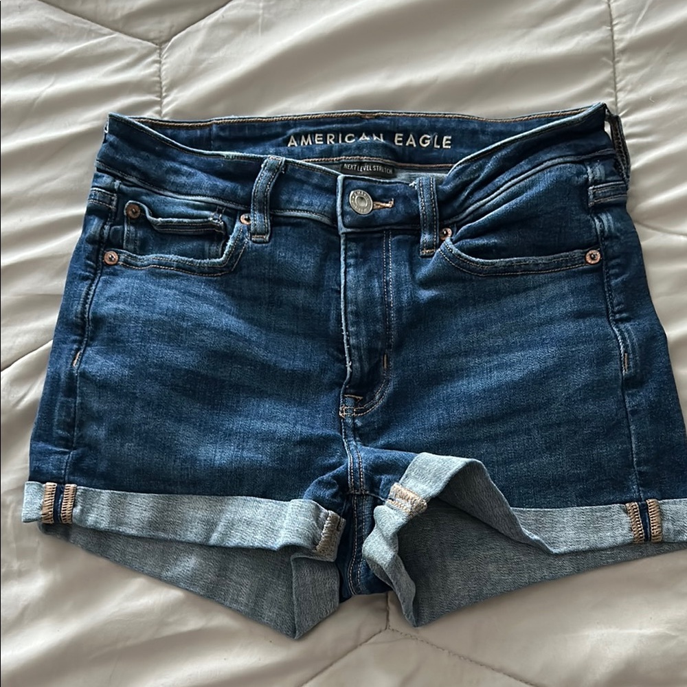 American Eagle Outfitters Women's Blue Denim Shorts